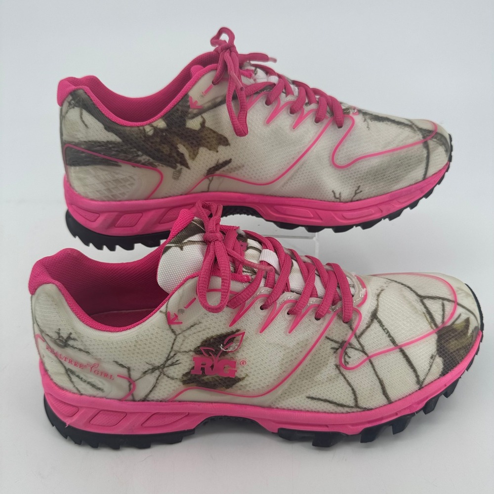 Realtree Girl Mamba Womens Camo Trail Running Shoes Pink White RW4022674 Size 11
